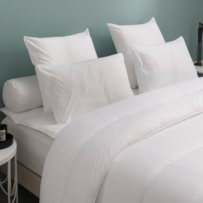 Oreiller Visco Fleur Ferme Couleur blanc <span itemprop=