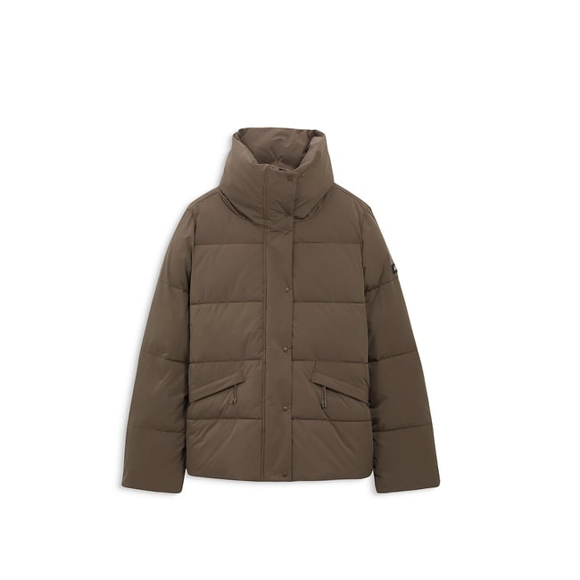 Doudoune courte  fermeture zippée, plein hiver cèdre <span itemprop=