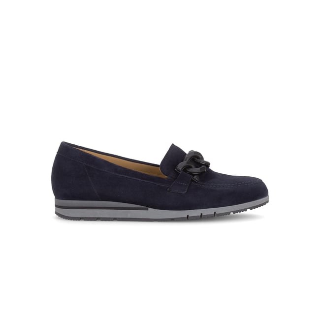 Mocassins en cuir vernis à talon compensé - GABOR