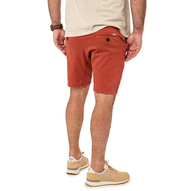 SHORT CHINO CHERRY rouge <span itemprop=