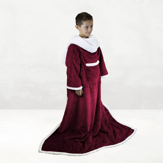 Plaid intégral avec manches enfant sherpa - VIVEZEN