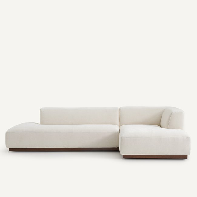 XL-Ecksofa Jacopo mit Ecke rechts, Chenillesamt - AM.PM