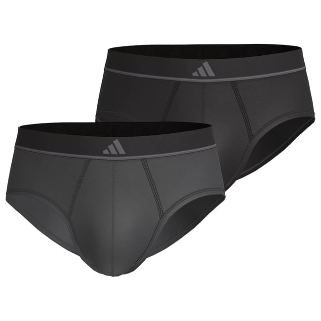 Slips, Lot de 2, ACTIVE MICRO FLEX noir-gris <span itemprop=