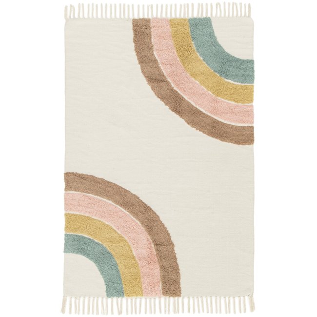 Tapis enfant en coton RAINBOW Couleur multicouleur <span itemprop=