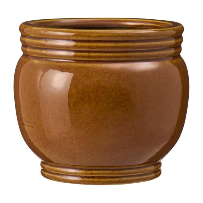Cache-pot céramique Couleur marron <span itemprop=