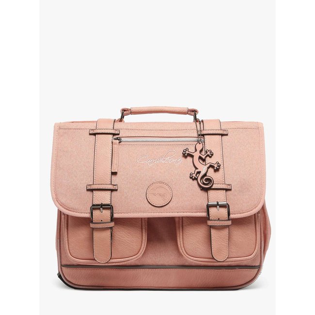 Cartable 2 compartiments totaly old pink <span itemprop=