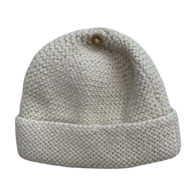 Bonnet bébé - Très bon état beige <span itemprop=