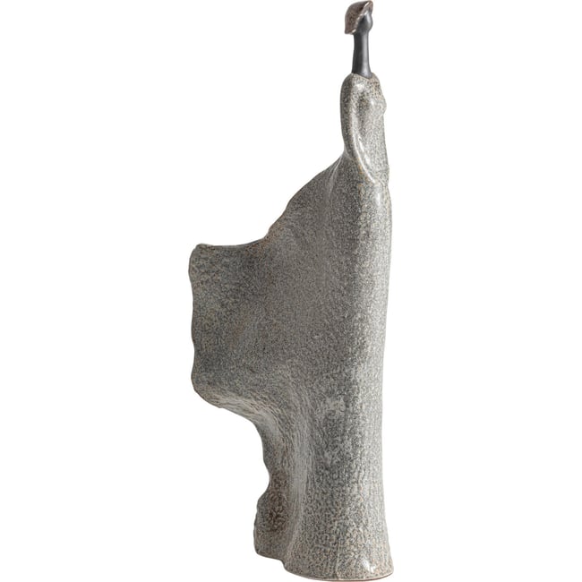 Figurine décorative en céramique Couleur blanc cassé moucheté <span itemprop=