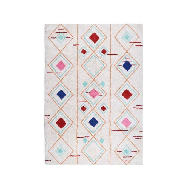 Tapis intérieur rectangulaire berbère TOVA Couleur multicolore <span itemprop=