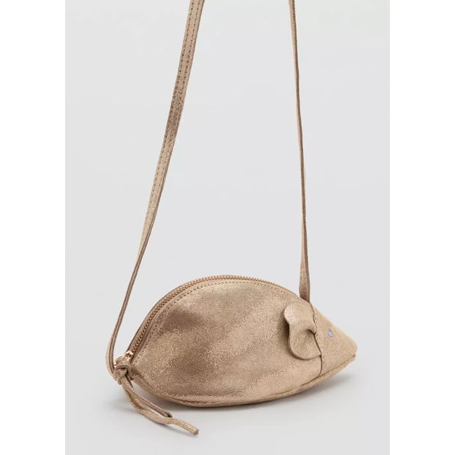 Sac souris en cuir sable <span itemprop=