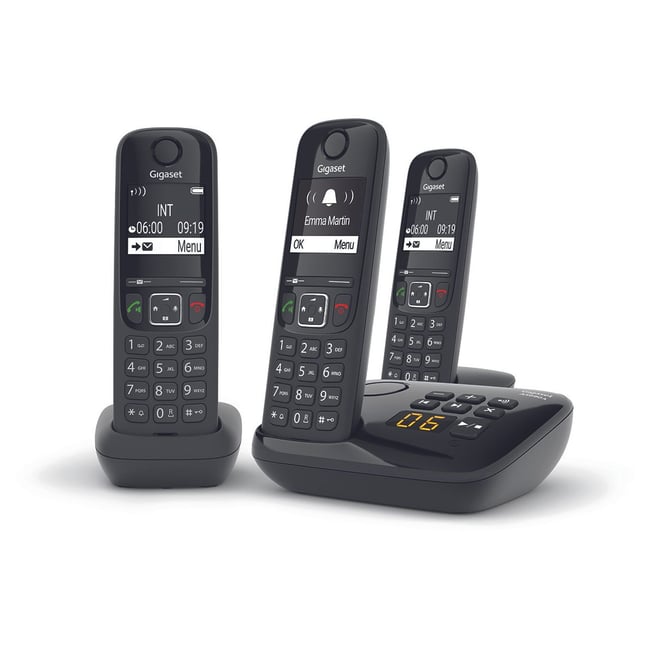 Téléphone sans fil AS690 A Trio Noir noir <span itemprop=