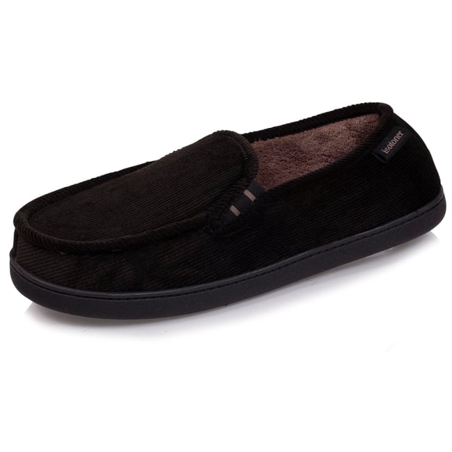 Chaussons Mocassins noir <span itemprop=