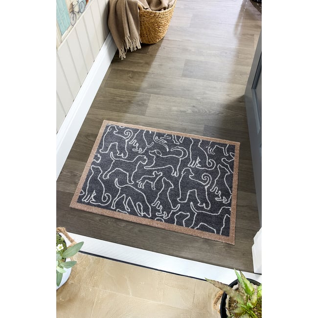 Outline Dogs Stain Resistant Pet Mat 50x75cm, beige, HOWLER & SCRATCH