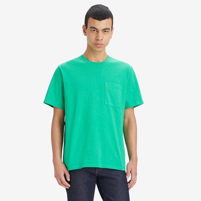 T-shirt ampia girocollo con tasca verde LEVI'S