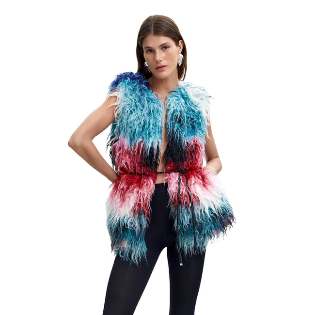 Gilet M.C. Lacroix multicolore <span itemprop=