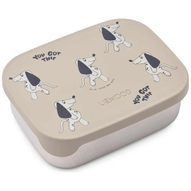 Boîte à goûter Arthur beige, blanc, bleu <span itemprop=