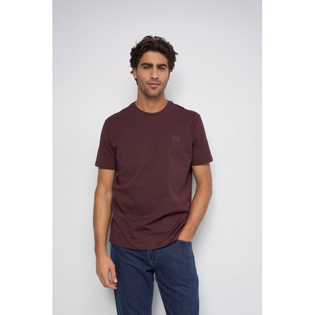 T-SHIRT AVEC BRANDING rouge <span itemprop=