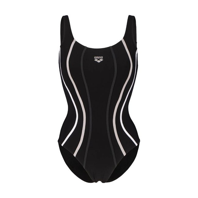 Maillot de bain 1 pièce Sofia Shapewear noir/blanc <span itemprop=