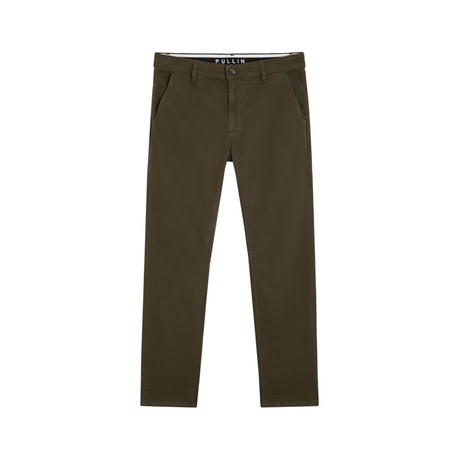 PANTALON CHINO CYPRESS vert kaki <span itemprop=