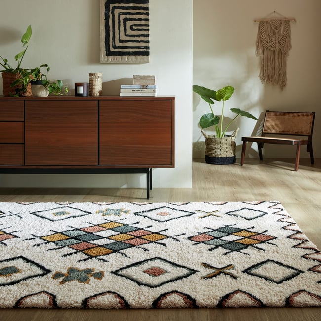 Tapis berbere 100% laine MIDAR Couleur multicolore <span itemprop=