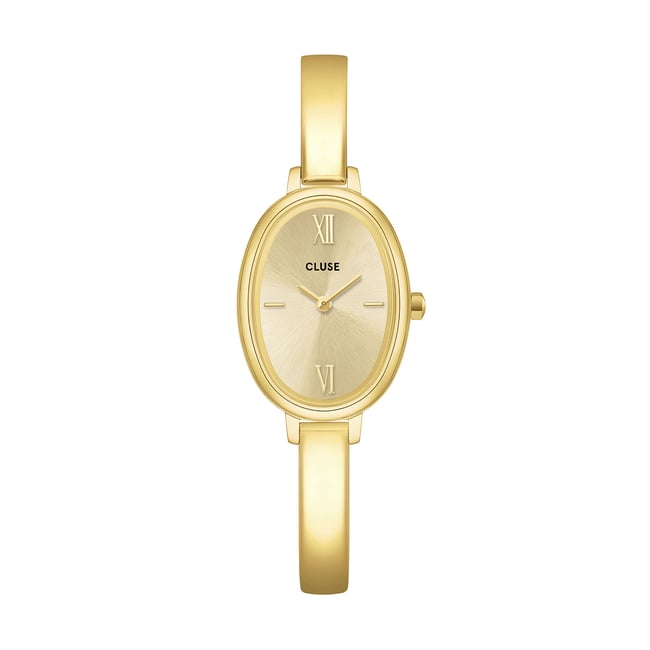 Montre Analogique  L'OVALE doré doré doré <span itemprop=