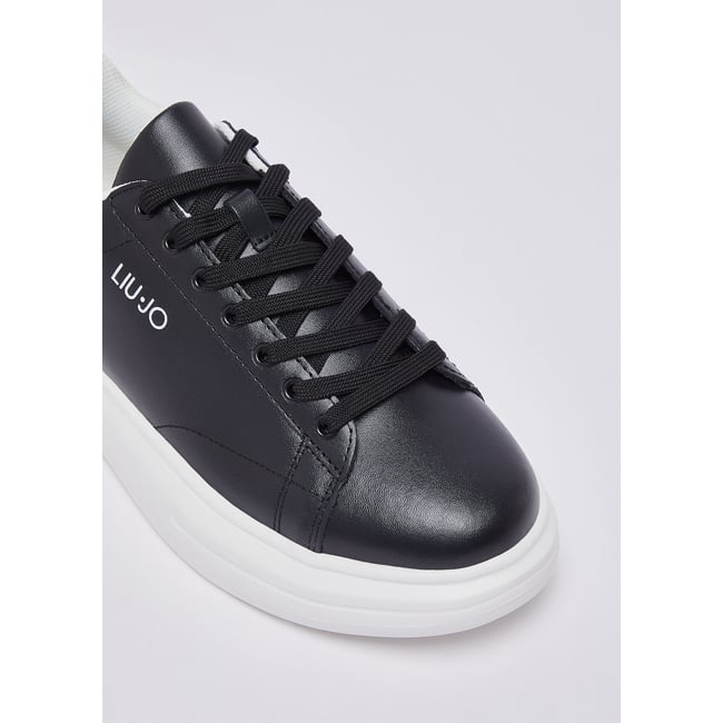 Baskets à plateforme noir <span itemprop=
