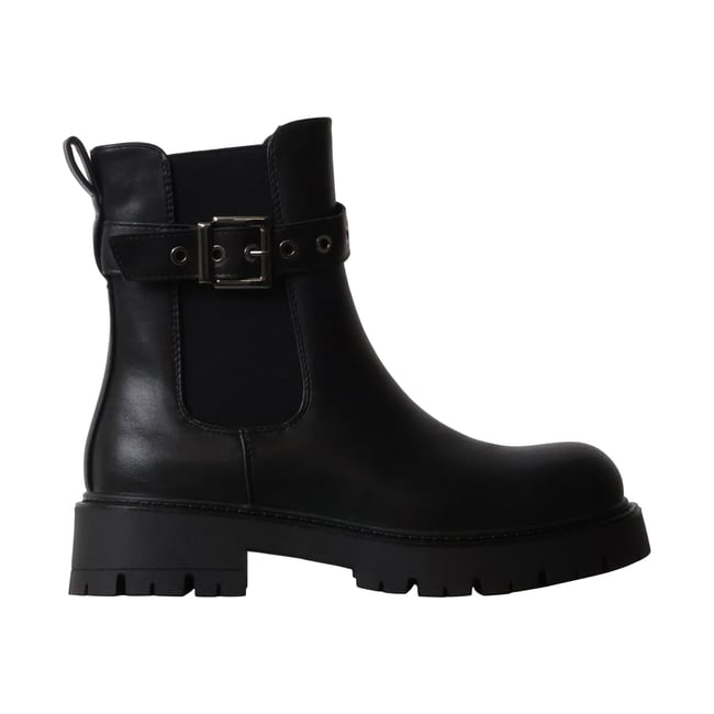 Bottines à Zip noir <span itemprop=