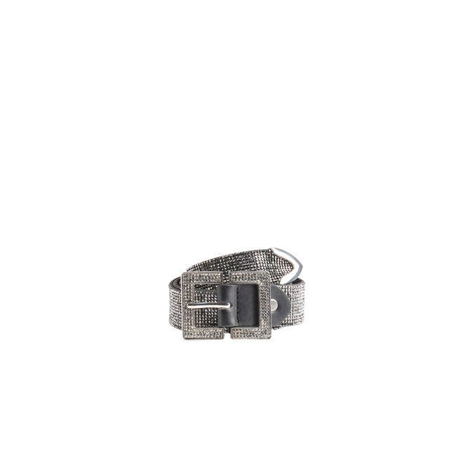 Ceinture avec strass gris moyen <span itemprop=
