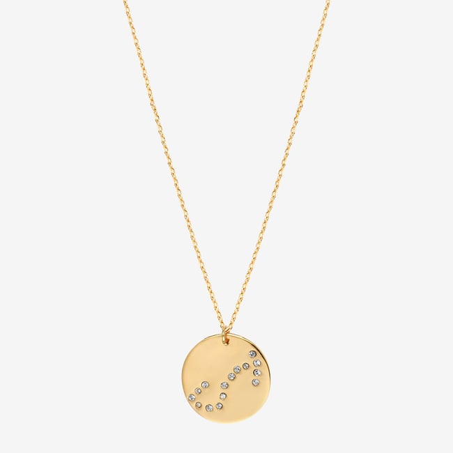 Collier doré scorpion - galaxie - Scorpion cristal blanc <span itemprop=