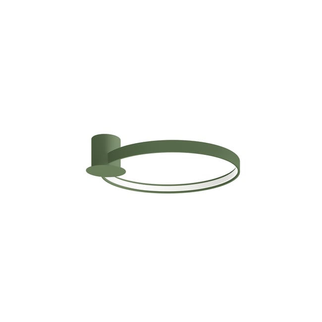 Plafonnier Aluminium Vert Olive LED 1 Rio Couleur vert olive <span itemprop=