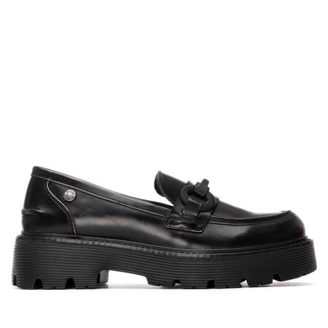Chaussure Mocassin Plaine Décontractée noir <span itemprop=