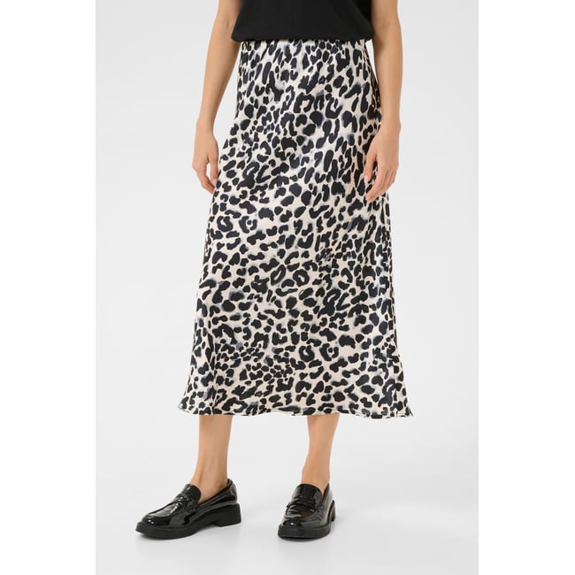 Skirt gris leopard animalier <span itemprop=