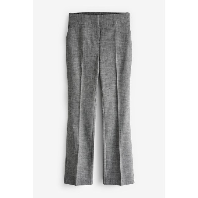 Pantalon bootcut ajusté coupe classique gris <span itemprop=