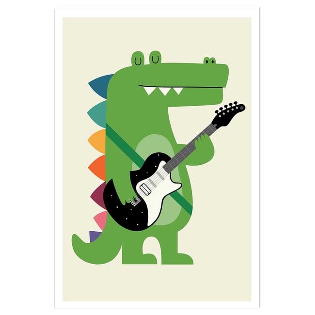 Affiche enfant rock croco - HEXOA