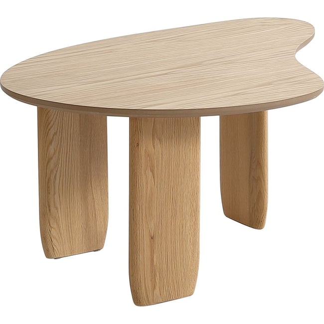 Table basse organique en bois - ARIA Couleur bois <span itemprop=