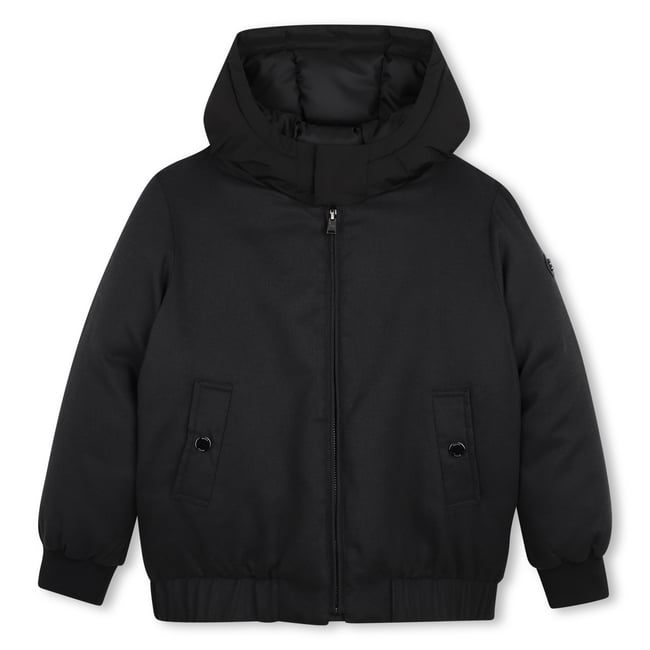 Doudoune à capuche black <span itemprop=