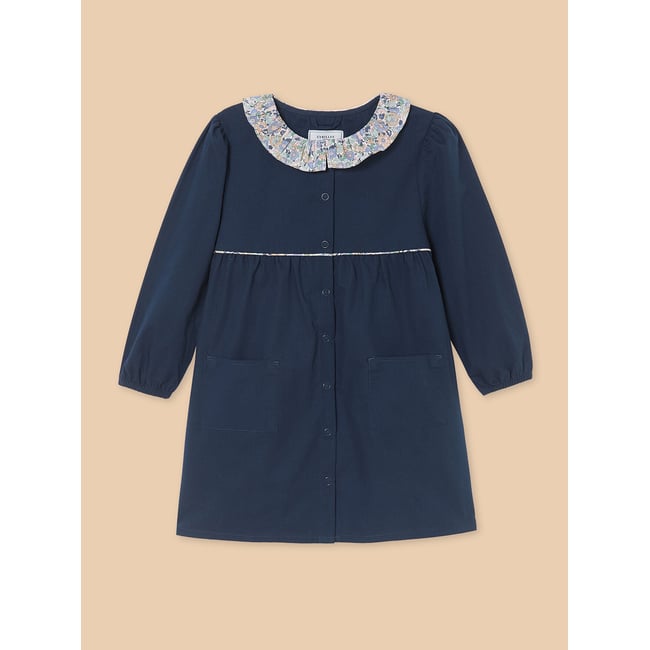 Tablier tissu Liberty lib annie & may <span itemprop=