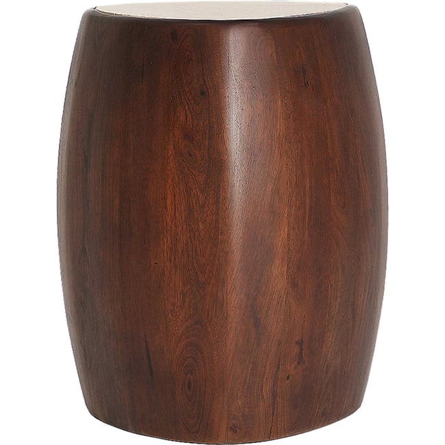 Table d'appoint en bois de manguier Couleur brun et beige <span itemprop=