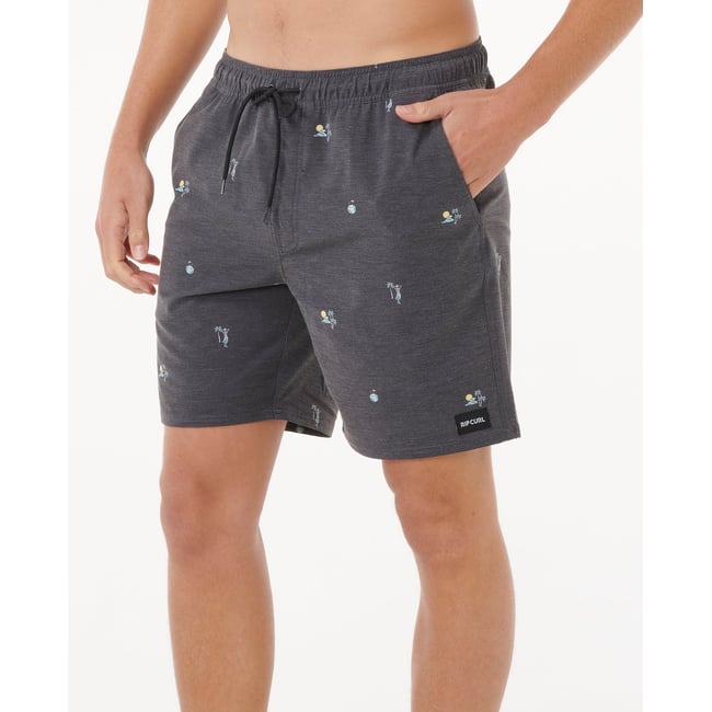 Boardshort VOLLEY Skelly Breach noir <span itemprop=