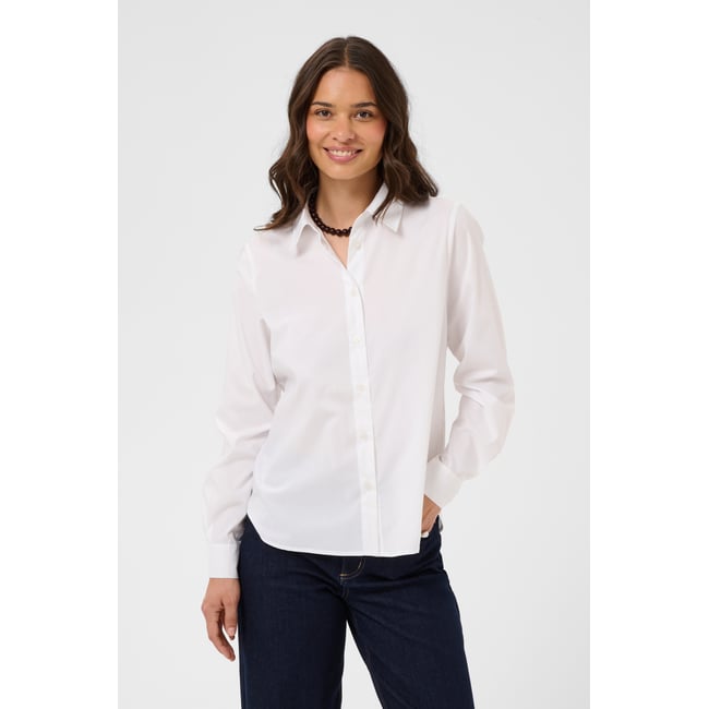 Chemise à manches longues blanc optical white <span itemprop=