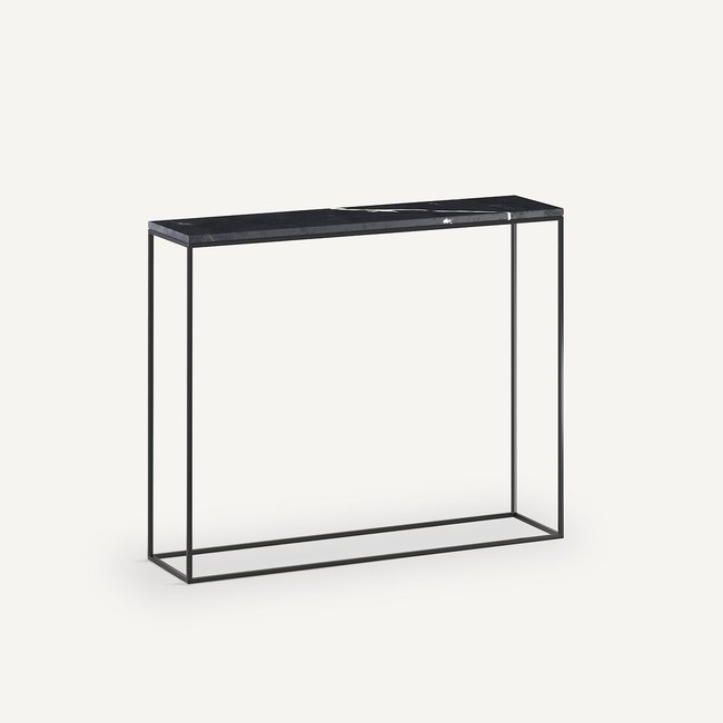 Console marbre, Mahaut marbre noir <span itemprop=