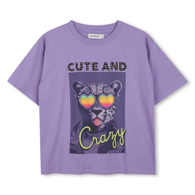 Tee-shirt manches courtes violet tulip <span itemprop=