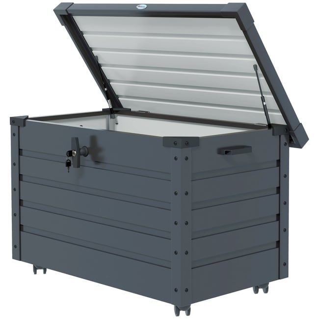 Coffre de jardin gris <span itemprop=