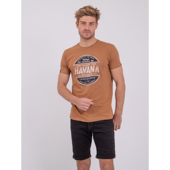 T-shirt Manches Courtes Col Rond Pur Coton Numatis - RITCHIE