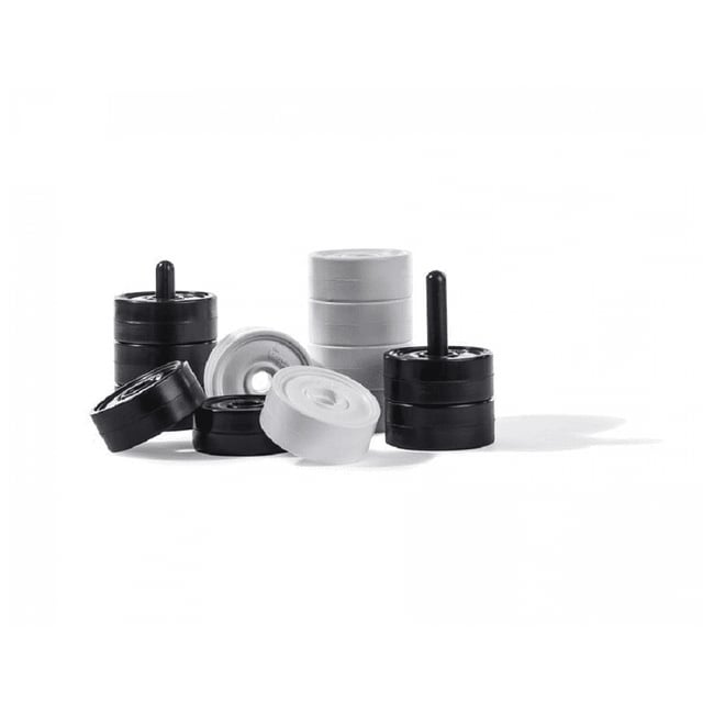 Pions de Dame de Plein Air en Plastique de 11 cm - Rolly Toys noir <span itemprop=
