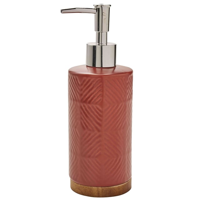 Distributeur de savon à relief en céramique TERRA Couleur v002231 <span itemprop=