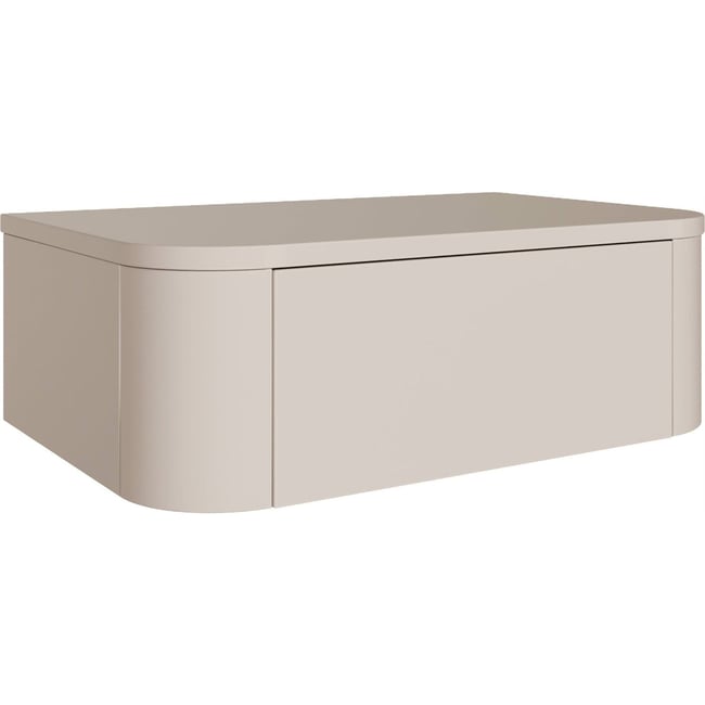 Lot de 2 chevets suspendus tiroir LUVIO Couleur cachemire <span itemprop=