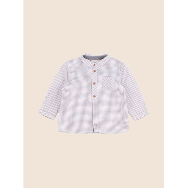 Chemise - Très bon état bleu, orange <span itemprop=