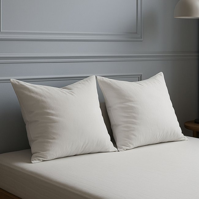 Oreiller grand confort (lot de 2) Couleur blanc <span itemprop=
