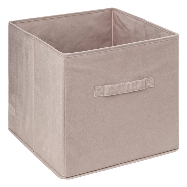 Contenitore 5five Simply Smart In Tweed Beige - Cubo Modulare 31x31x31 Cm Per Organizzazione